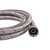 Hausen 144-Inch Stainless steel Washing machine connector 12FT - Elbow, Washing Machine Supply Line HA-WM-104